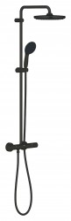 GROHE - Vitalio Start Sprchový set s termostatem, průměr 25 cm, 2 proudy, matná černá (266772431)