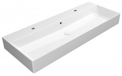GSI - KUBE X keramické dvojumyvadlo 120x47cm, bílá ExtraGlaze (9424211)