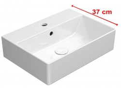 GSI - KUBE X keramické umyvadlo 50x37cm, bílá ExtraGlaze (9447111)