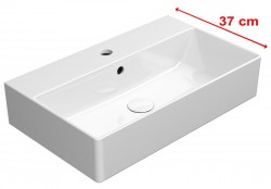 GSI - KUBE X keramické umyvadlo 60x37cm, bílá ExtraGlaze (9454111)