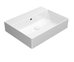 GSI - KUBE X keramické umyvadlo 60x47cm, bez otvoru, bílá ExtraGlaze (9431011)