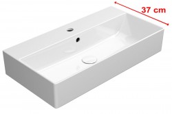 GSI - KUBE X keramické umyvadlo 70x37cm, bílá ExtraGlaze (9455111)