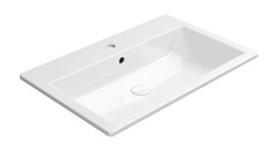 GSI - KUBE X keramické umyvadlo zápustné 70x46cm, bílá ExtraGlaze (9437111)