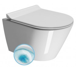 GSI - KUBE X závěsná WC mísa, GeniusFlush, 36x50cm, bílá ExtraGlaze (941211)