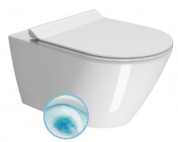 GSI - KUBE X závěsná WC mísa, GeniusFlush, 36x55cm, bílá ExtraGlaze (941311)
