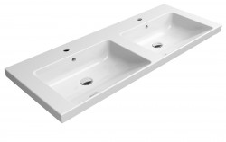 GSI - NORM keramické dvojumyvadlo 125x50cm, bílá ExtraGlaze (8627111)