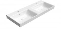 GSI - NUBES keramické dvojumyvadlo 120x50cm, bílá ExtraGlaze (9625111)