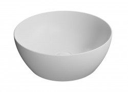 GSI - PURA keramické umyvadlo na desku, průměr 42cm, bílá mat (885109)