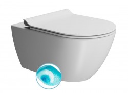 GSI - PURA závěsná WC mísa, Swirlflush, 36x55cm, bílá dual-mat (881509)