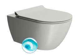 GSI - PURA závěsná WC mísa, Swirlflush, 36x55cm, cenere dual-mat (881517)