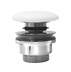 GSI umyvadlová výpust 5/4“, click-clack, keramická zátka, 5-65, bílá ExtraGlaze (PCS11)