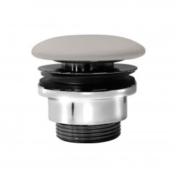 GSI umyvadlová výpust 5/4“, neuzavíratelná, keramická zátka, 5-65, creta mat (PVC08)