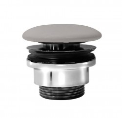 GSI umyvadlová výpust 5/4“, neuzavíratelná, keramická zátka, 5-65, tortora mat (PVC05)