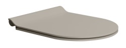 GSI - WC sedátko, SLIM, Soft Close, Quick Release, tortora mat/chrom (MS86CSN05)