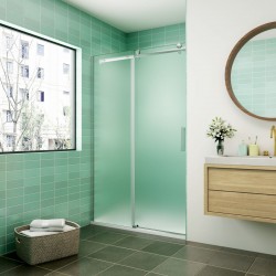 H K - Posuvné sprchové dveře DIAMOND FROST 156-160x195, levá varianta (SE-DIAMONDFROSTL160SET)