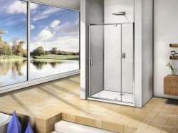 H K - Sprchové dveře do niky Vario 100 rozměr 86-100 x 190cm čiré sklo (VARIO100)