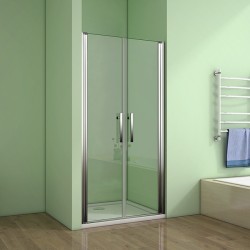 H K - Sprchové dveře MELODY D2 100 dvoukřídlé 96-100 x 195 čiré sklo (SE- MELODYD2100-306)