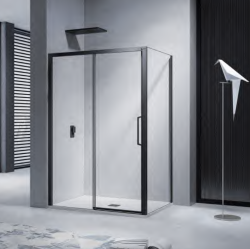 H K - Sprchový kout NERO 140x80 . L/P varianta (SE-NERO14080)