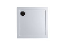 H K - THOR Sprchová vanička z litého mramoru, čtverec, 70x70x3 (SE-THOR-70SQ)