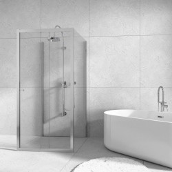H K - Třístěnný sprchový kout Flexi U3 80x100x80 L/P varianta včetně sprchové vaničky z litého mramoru (SE-FLEXIU38010080/THOR-10080)