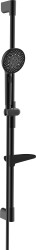 HANSA - Aurelia Set sprchové hlavice, tyče a hadice, 3 proudy, matná černá (4715013033)