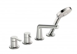 HANSA - Designo Baterie na okraj vany, 4-otvorová instalace, chrom (53122063)