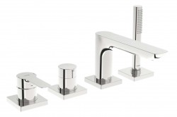 HANSA - Ligna Baterie na okraj vany, 4-otvorová instalace, chrom (06442473)