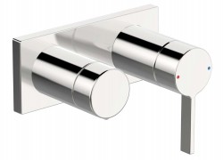 HANSA - Loft Baterie pod omítku pro 2 spotřebiče, chrom (57649583)