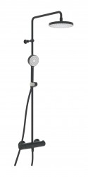 HANSA - Micra Sprchový set 200 s termostatem, Thermo Cool, matná černá (4435013033)