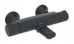 HANSA - Micra Termostatická vanová baterie, Thermo Cool, matná černá (5816217133)