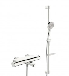 HANSA - Optima Sprchový set s vanovým termostatem, 3 proudy, chrom (48372331)