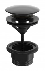 HANSA - Příslušenství Umyvadlová výpusť Push-Open, matná černá (0764010033)