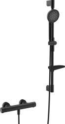 HANSA - Prisma Sprchový set s termostatem, 3 proudy, matná černá (4813042133)