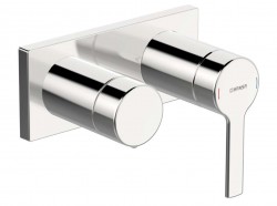 HANSA - Ronda Baterie pod omítku pro 2 spotřebiče, chrom (44599583)