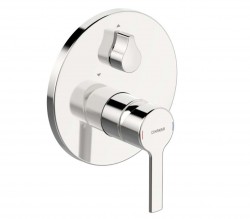 HANSA - Ronda Baterie pod omítku pro 2 spotřebiče, chrom (83849573)