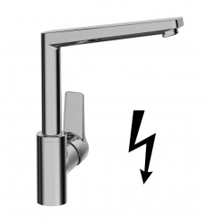 HANSA - Twist Páková dřezová baterie pro beztlaké ohřívače, chrom (09221103)