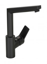 HANSA - Twist Umyvadlová baterie s otočným výtokem, matná černá (0955220333)