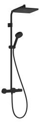 HANSGROHE - Activera Q Sprchový set s termostatem, 29x18 cm, 2 proudy, EcoSmart, matná černá (28748670)