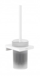 HANSGROHE - AddStoris WC štětka nástěnná, matné sklo/bílá mat (41752700)