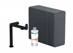 HANSGROHE - Aqittura M91 Dřezová baterie, SodaSystem, sBox, matná černá (76837670)