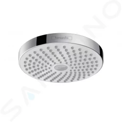 HANSGROHE - Croma Select S Hlavová sprcha 180, 2 proudy,  EcoSmart 9 l/min, bílá/chrom (26523400)
