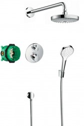 HANSGROHE - Croma Select S Sprchový set 180 s termostatem Ecostat S, 2 proudy, chrom (27295000)