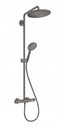 HANSGROHE - Croma Select S Sprchový set Showerpipe 280 s termostatem, EcoSmart, kartáčovaný černý chrom (26891340)
