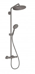 HANSGROHE - Croma Select S Sprchový set Showerpipe 280 s termostatem, kartáčovaný černý chrom (26890340)