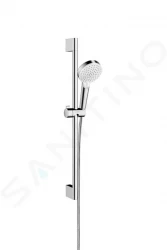 HANSGROHE - Crometta Set sprchové hlavice, 2 proudy, tyče a hadice, bílá/chrom (26532400)