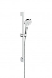 HANSGROHE - Crometta Set sprchové hlavice, 2 proudy, tyče a hadice, EcoSmart 9 l/min, bílá/chrom (26534400)