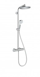 HANSGROHE - Crometta Sprchový set S 240 Showerpipe s termostatem, EcoSmart 9 l/min, chrom (27268000)