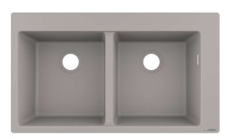 HANSGROHE - Dřezy Vestavný granitový dřez S510-F770, betonová šedá (43316380)