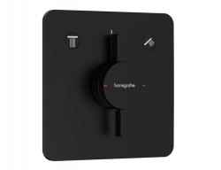 HANSGROHE - DuoTurn Q Baterie pod omítku, pro 2 spotřebiče, matná černá (75414670)