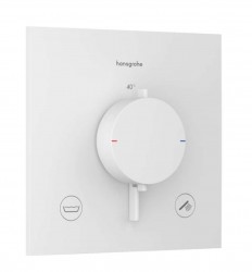 HANSGROHE - Ecostat Comfort E Termostatická baterie pod omítku, pro 2 spotřebiče, matná bílá (33716700)